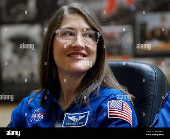 U.S. astronaut Christina Hammock Koch, member of the main crew of the expedition to the International Space Station (ISS), looks on prior the launch of Soyuz MS-12 space ship at the Russian leased Baikonur cosmodrome, Kazakhstan Russia Space Station, Baikonur, Kazakhstan - 14 Mar 2019