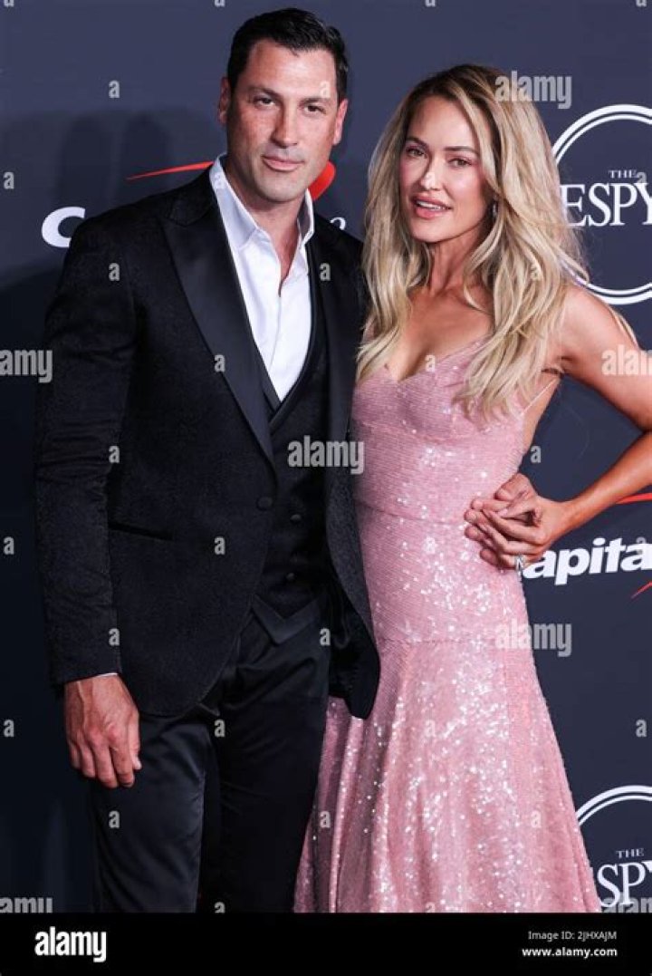 Ukrainian choreographer Maksim Chmerkovskiy and wife/American-Australian-New Zealand professional dancer Peta Murgatroyd arrive at the 2022 ESPY Awards held at the Dolby Theatre on July 20, 2022 in Hollywood, Los Angeles, California, United States. 2022 ESPY Awards, Dolby Theatre, Hollywood, Los Angeles, California, United States - 21 Jul 2022