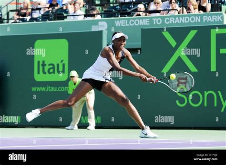 Venus Williams (USA) in action where she was defeated by Bethanie Mattek-Sands (USA) 6-7, 6-3, 6-1 in the first round of the Mubadala Silicon Valley Classic at San Jose State in San Jose, California. &Acirc;&copy;Mal Taam/TennisClix/CSM Tennis Mubadala Silicon Valley Classic 2019, San Jose, USA - 30 Jul 2019