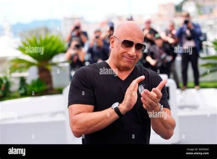 Vin Diesel poses for photographers upon arrival at the 'Lion King' European premiere in central London Lion King Premiere, Glastonbury, United Kingdom - 14 Jul 2019