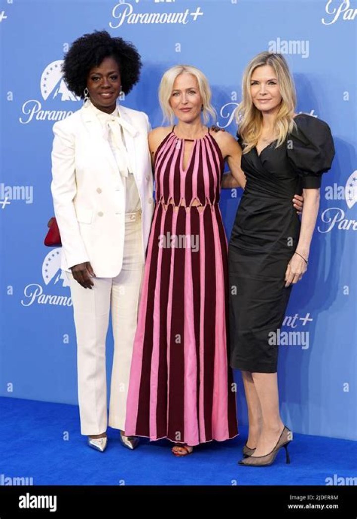 Viola Davis, from left, Gillian Anderson and Michelle Pfeiffer arrive at the premiere of "The First Lady", at the DGA Theater Complex in Los Angeles LA Premiere of "The First Lady", Los Angeles, United States - 14 Apr 2022