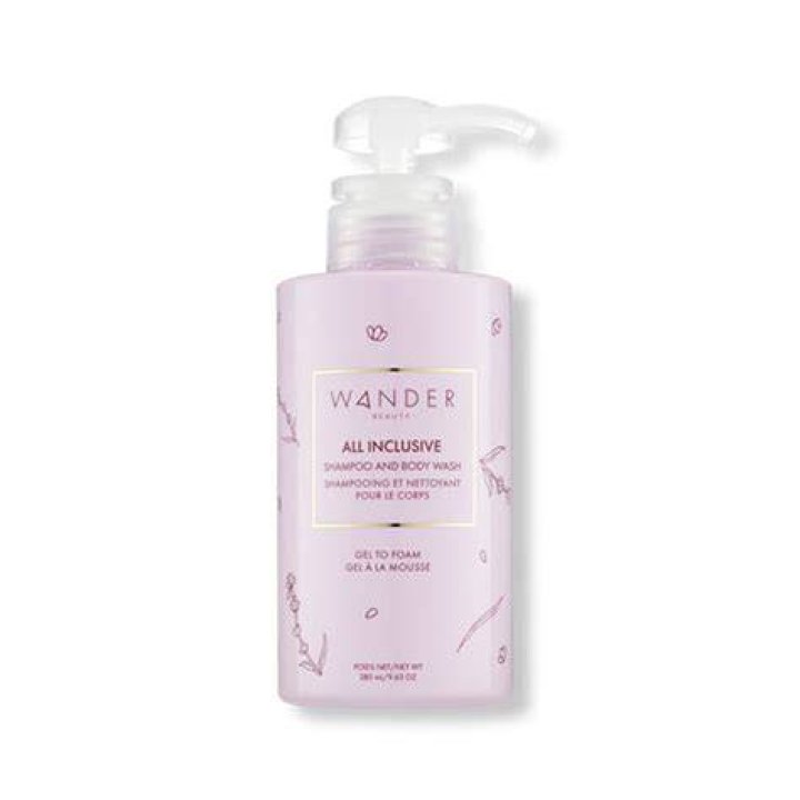 Wander Beauty All Inclusive Shampoo and Body Wash, $28, wanderbeauty.com