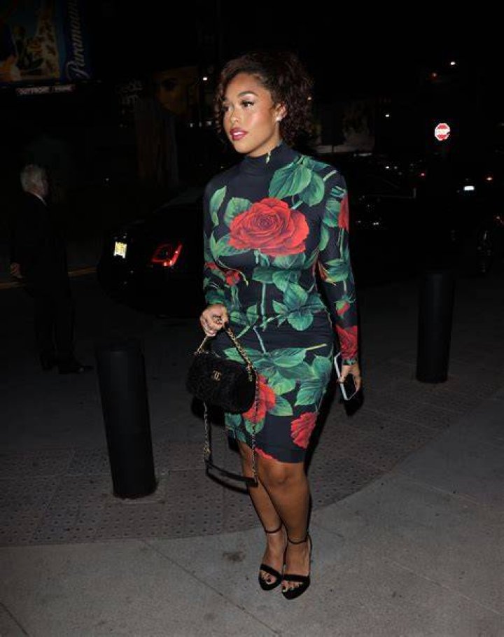 West Hollywood, CA - *EXCLUSIVE* - Jordyn Woods leaves little to the imagination by donning a revealing black mesh body suit while arriving to Catch Steak in West Hollywood.Pictured: Jordyn WoodsBACKGRID USA 2 OCTOBER 2022 BYLINE MUST READ: HEDO / BACKGRIDUSA: +1 310 798 9111 / : +44 208 344 2007 / *UK Clients - Pictures Containing ChildrenPlease Pixelate Face Prior To Publication*