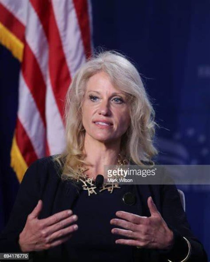 White House counselor Kellyanne Conway talks to reporters about the coronavirus, outside the White House, in WashingtonVirus Outbreak Trump, Washington, United States - 01 Apr 2020