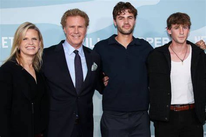 Will Ferrell, Viveca Paulin, Magnus Paulin Ferrell, Mattias Paulin Ferrell and Axel Paulin Ferrell 'Daddy's Home 2' film premiere, Arrivals, Los Angeles, USA - 05 Nov 2017 Daddy Home 2