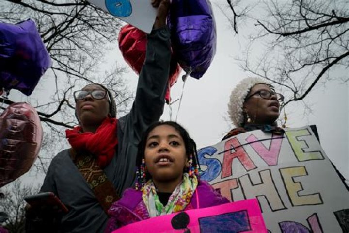 Women March Past Trump&rsquo;s Hotel In NYC
