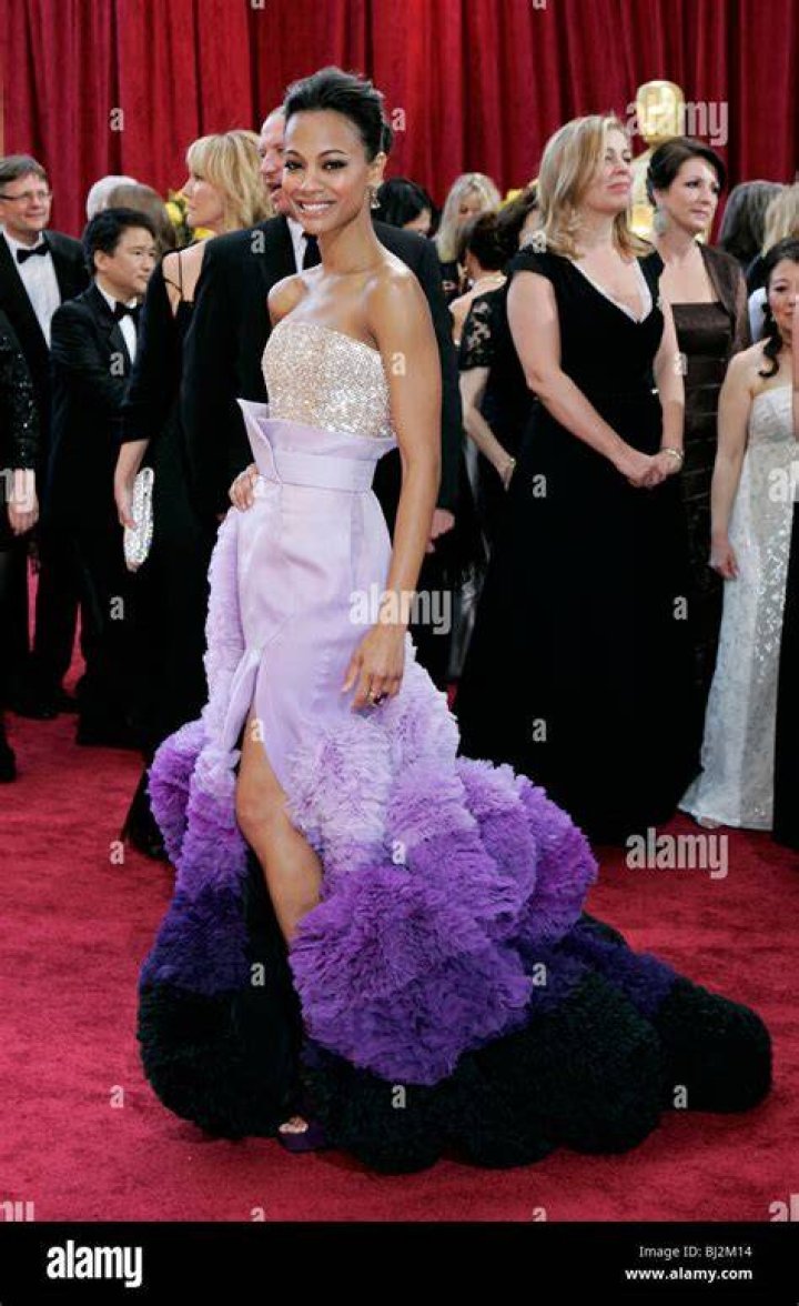 Zoe Saldana at the 2010 / 82nd Annual Academy Awards Academy Awards at the Kodak Theater. Los Angeles, March 7, 2010 | usage worldwide Photo by: Dave Bedrosian/Geisler-Fotopress/picture-alliance/dpa/AP Images